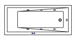 Гидромассажная ванна Whitecross Wave Slim 0111.180080.100.SOFT.CR 180x80см Soft хром